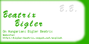 beatrix bigler business card